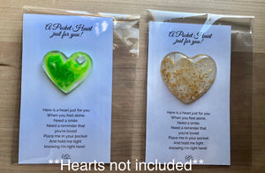 Display Cards for Pocket Hearts