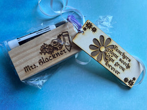 Teacher Appreciation Gift with bookmark