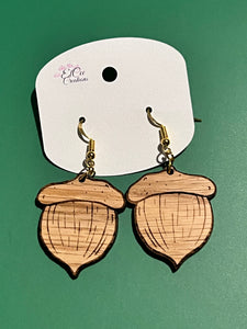Large Acorn Earrings