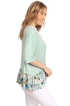Load image into Gallery viewer, Sage Flare Top with Ruffle