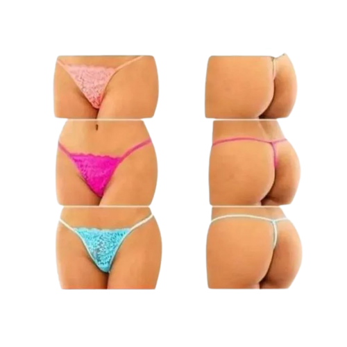 Naughty Neons G-String Set - 3PK - LIMITED