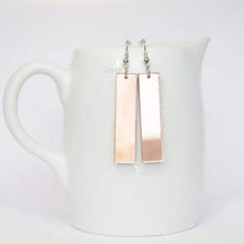 Load image into Gallery viewer, Cairo Mirrored Rose Gold Acrylic Earrings