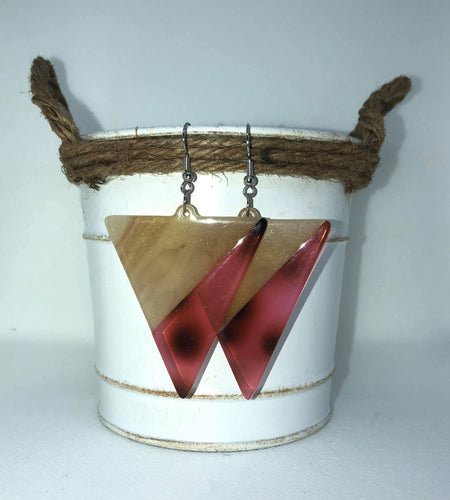 For Keeps Giza cream/red Earrings