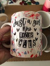 Load image into Gallery viewer, Just a girl who loves cats mug