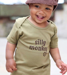 Olive 'Silly Monkey' Knit Tee