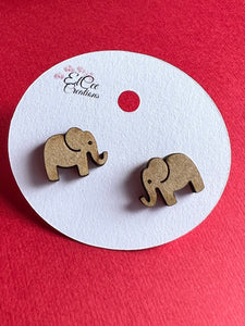 Petite Elephant Stud Earrings