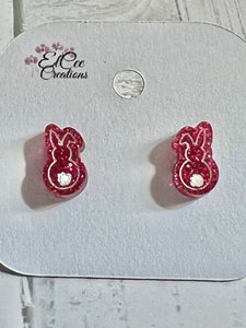 Easter Button Stud Earrings