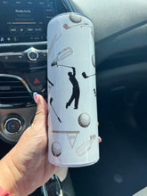 Load image into Gallery viewer, Male Golfer ~ 20 oz Skinny Tumbler