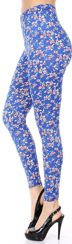 OS - Springtime Floral Leggings