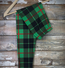Load image into Gallery viewer, Kids - Green Plaid Leggings