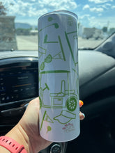 Load image into Gallery viewer, Golf Cart Golfer ~ 20 oz Skinny Tumbler