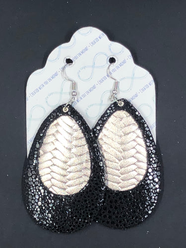 For Keeps Peekaboo Leather Earrings