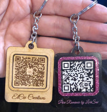 Load image into Gallery viewer, QR Code Keychains
