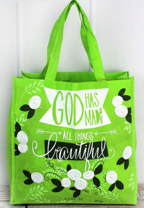 Inspirational Bag ~ All Things Beautiful ~ Green