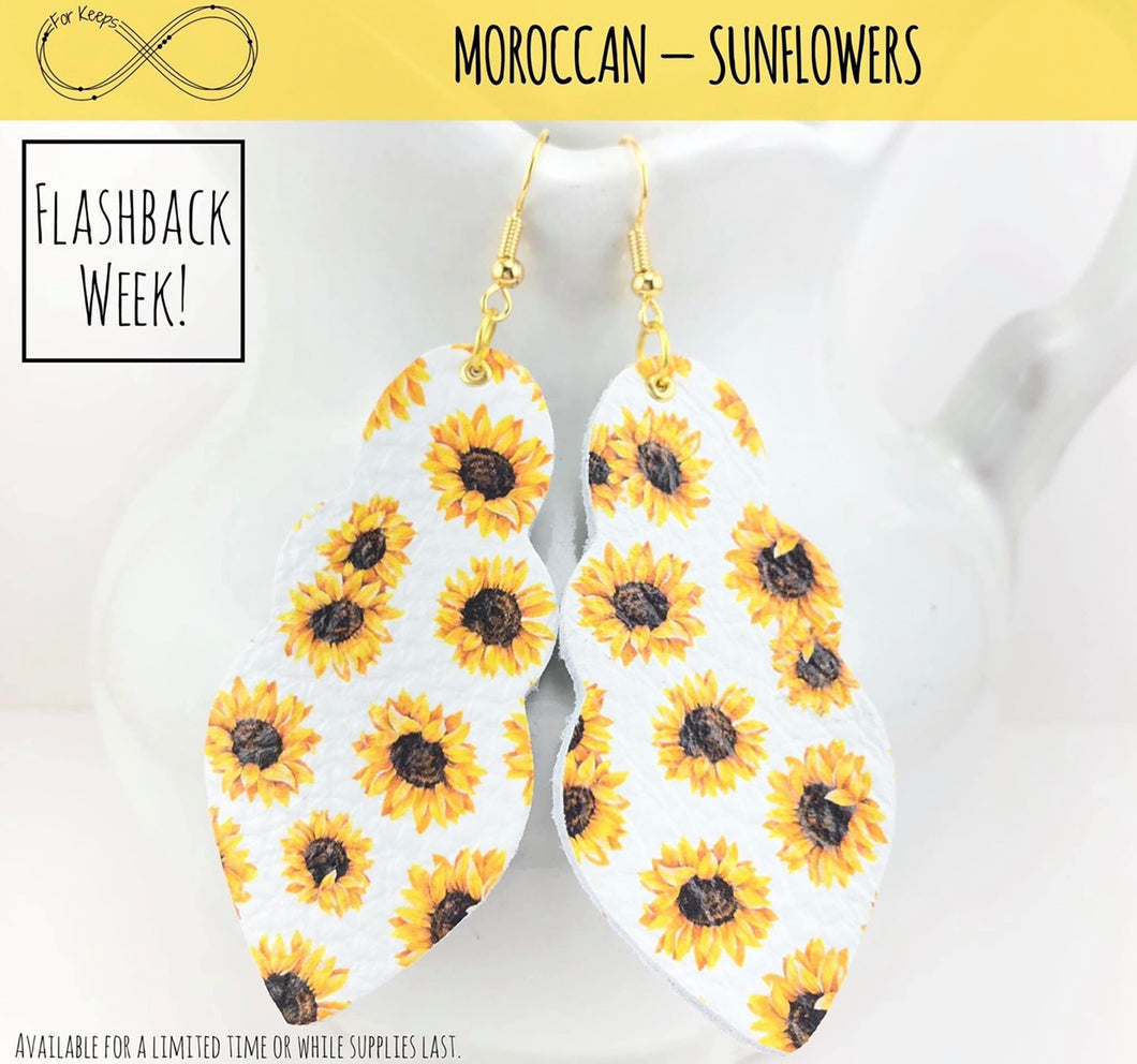 Moroccan Sunflower Earrings