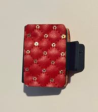Load image into Gallery viewer, Red on Navy 2” Claw Clip