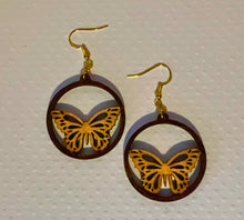 Load image into Gallery viewer, Butterfly Dangle Earrings