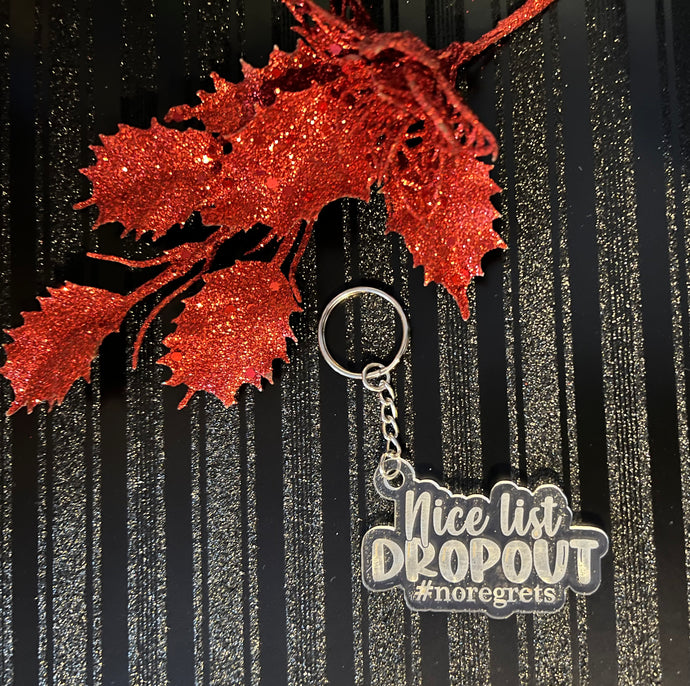 Nice List Dropout Keychain