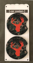 Load image into Gallery viewer, Hunting Camo with Buck Car Coasters