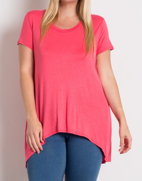 Coral Knit Top