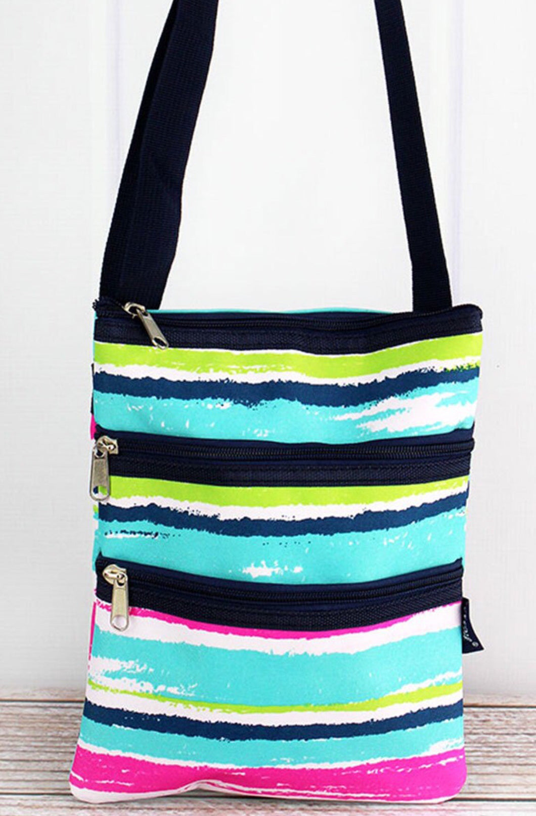 Caribbean Stripe Crossbody Bag ~ NGIL